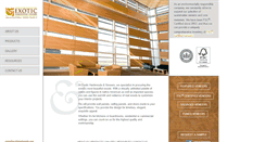 Desktop Screenshot of exotichardwoods.com